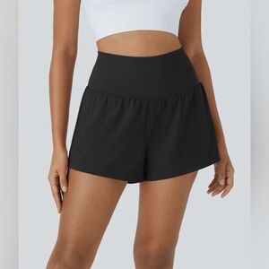 NWT HALARA SoftlyZero Airy Super High Waisted Cool Touch Yoga Shorts XS Black